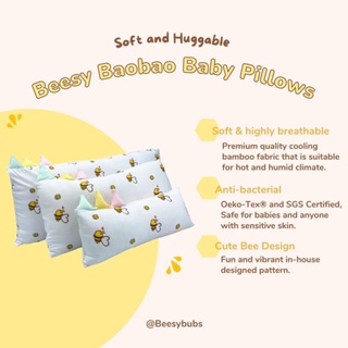 【READY STOCK】BeesyBubs Baby Bamboo Pillow Beesy BaoBao - soft and fluffy sleep companion