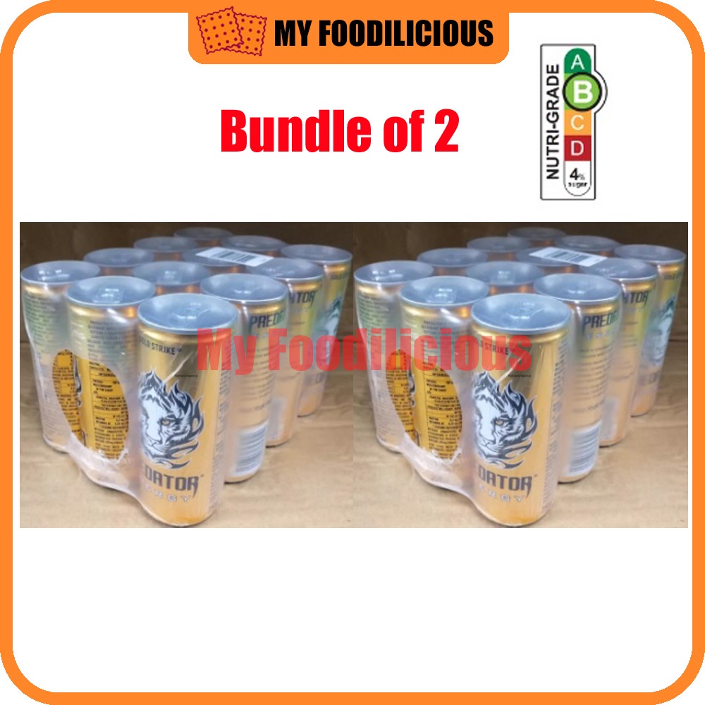 Predator Energy Drink Gold Strike 12 x 320ml A CocaCola Company