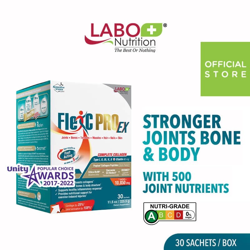 LABO Nutrition FlexC PRO EX Better than Glucosamine Chondroitin MSM UC