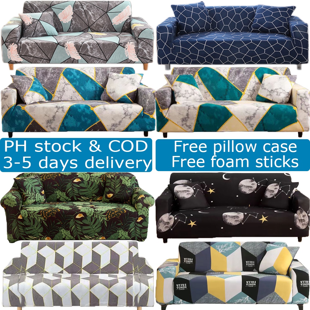 Elastic Sofa Cover Stretchable L Shape 1/2/3/4-seater Cleopatra Sofa Cover Couch Seat Cover