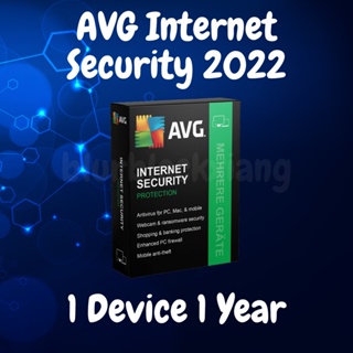 [Genuine] AVG Anti Virus Internet Security 2022 Multi-Device Digital 1 Device 1 year - Windows, Android, Mac, iOS