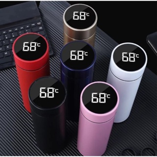 LED Temperature Display Thermal Flask 500ML Vacuum Keep Warm And Cold Bottle Child Safe Water Bottle