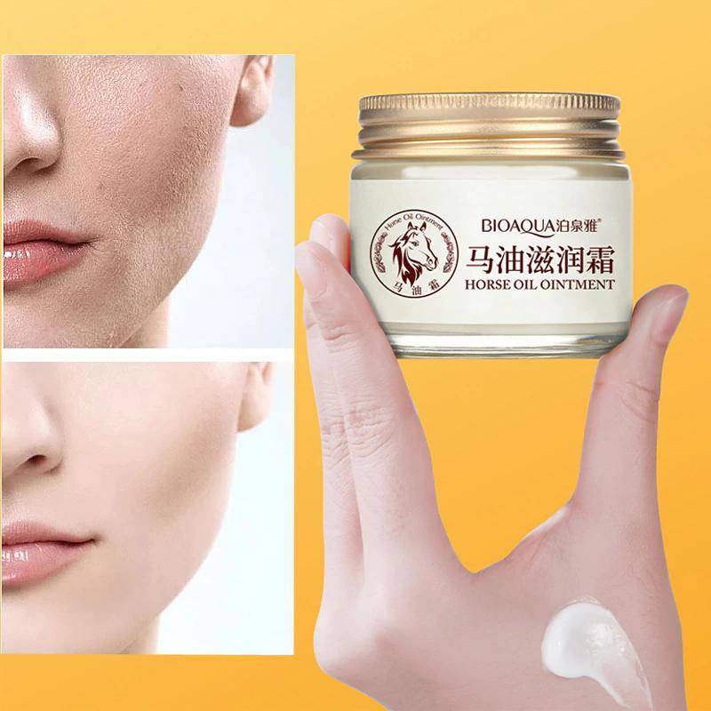 BIOAQUA Face Cream Horse Oil Ointment Moisturizer Improve Drying Anti-Aging Moisturizing Whitening Day Cream Face Body Skin Care