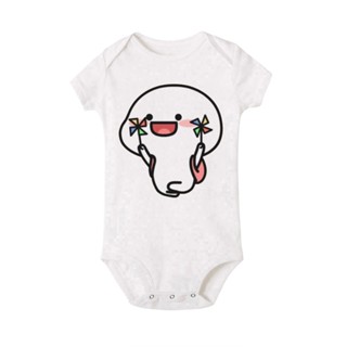 QUBY Theme Baby Cartoon Short Sleeves Baby Onesies QUBY Logo Baby Jumpsuit #3