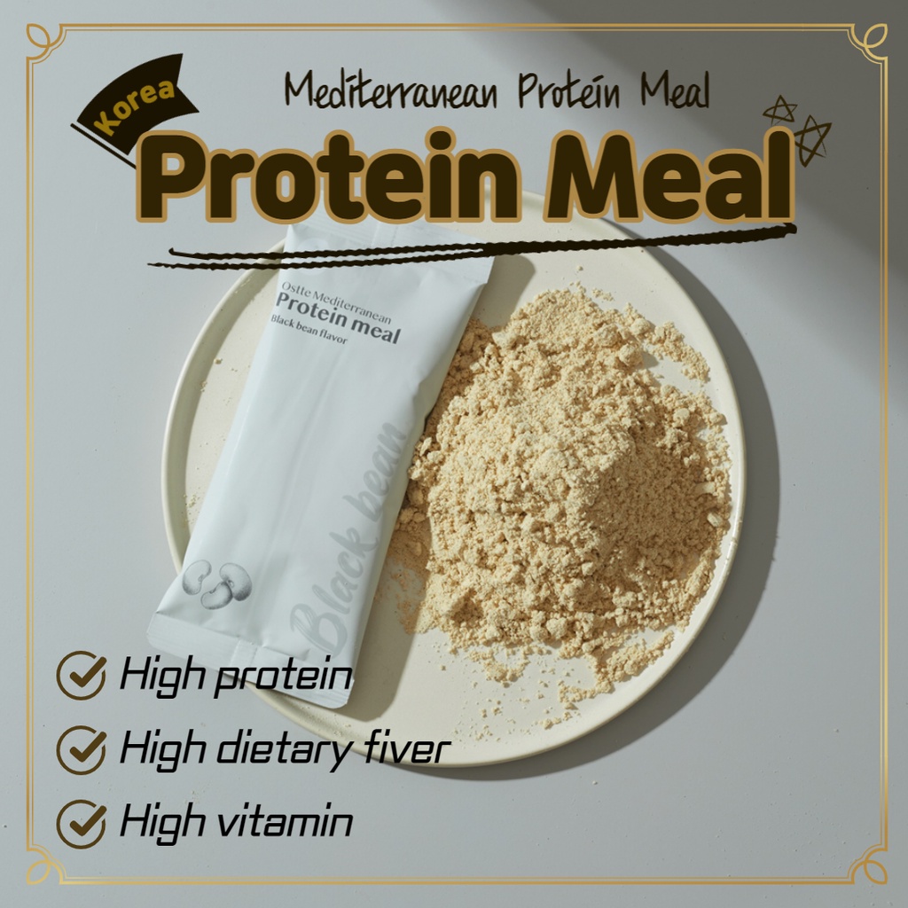 Ostte Mediterranean Protein Meal black bean flavor for diet, premium