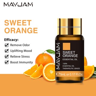 5ML MAYJAM Sweet Orange Essential Oil Uplift Mood Remove Odor Relieve Stress