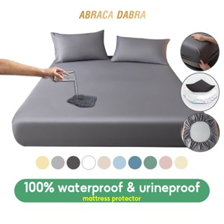 Abraca Dabra 2023 new style 100% waterproof bed sheet fitted waterproof bedspread single cleaning pad mattress protector sweat-absorbent breathable single/super single/queen/king