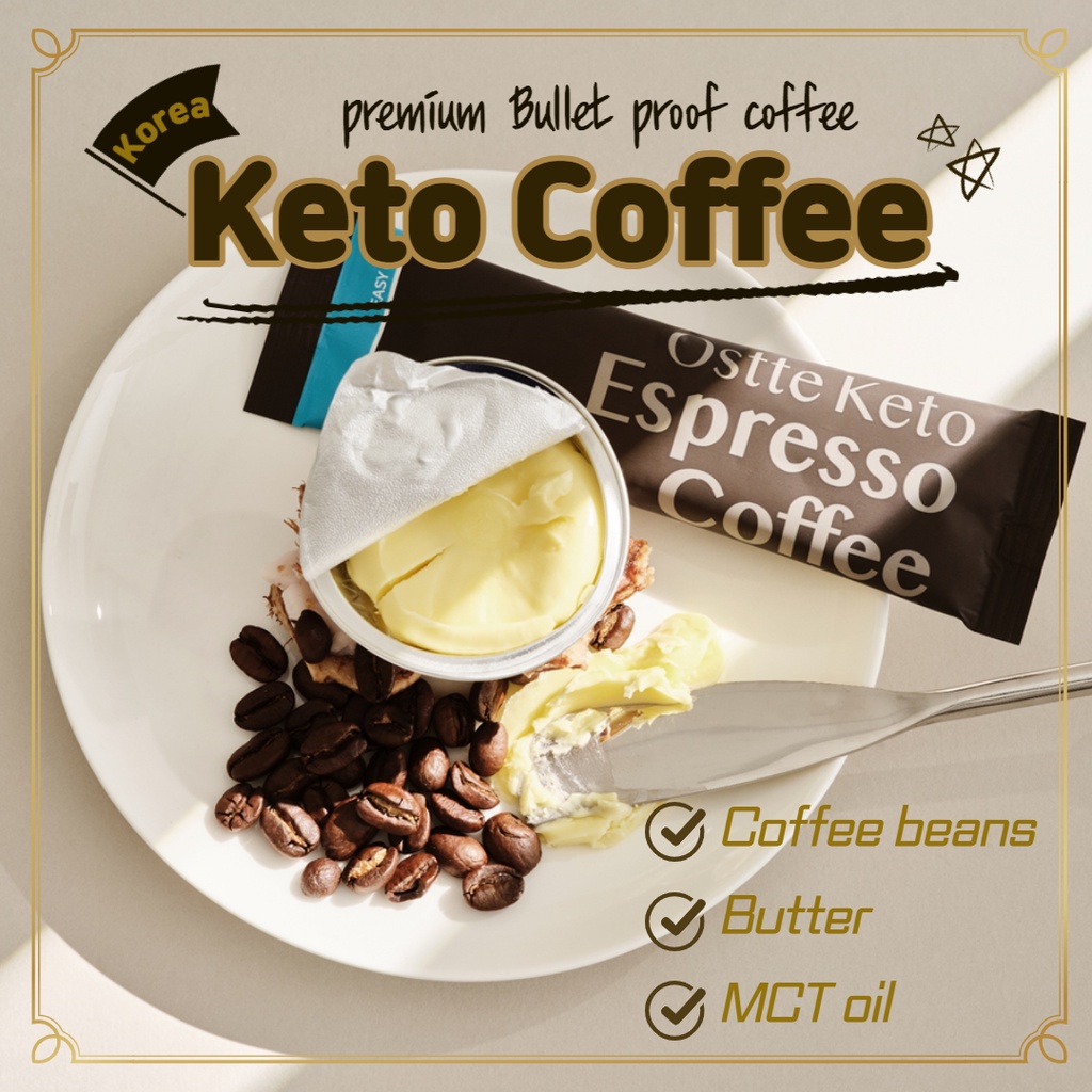 Ostte keto Coffee tast of Espresso korea (10 sticks) Shopee Singapore