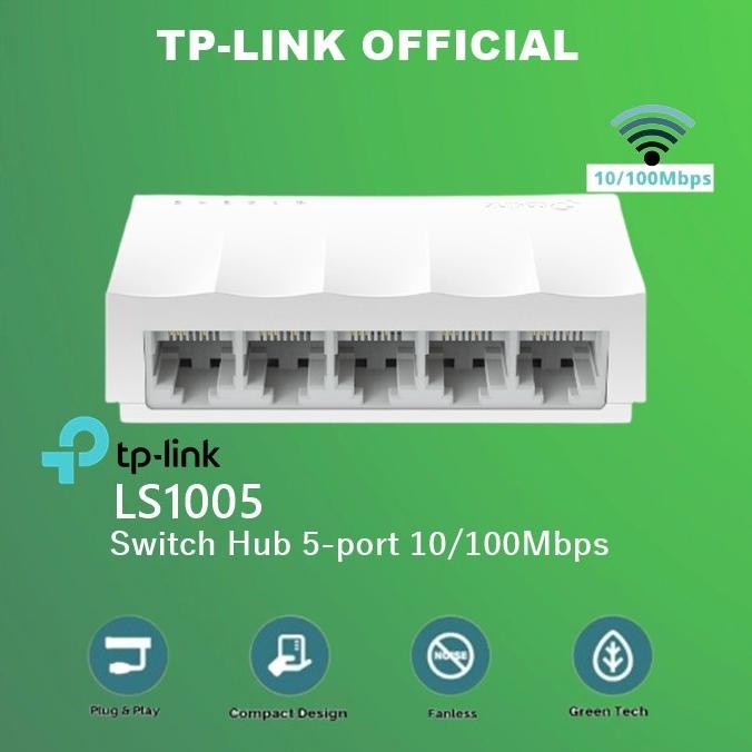 Tp-link LS1005 Switch Hub TPLink 5-Port 10/100Mbps Desktop LS1005 ...
