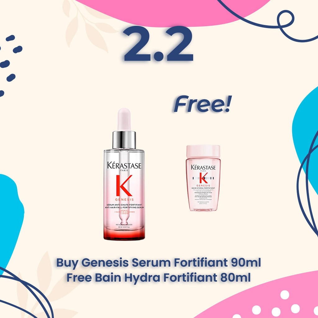 Kerastase Genesis Serum Formtifiant 90ml (For Hair Loss And Broken) |  Shopee Singapore
