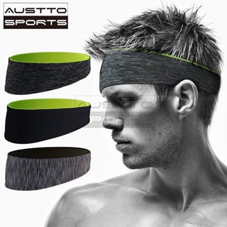 Austto Sports Headband Slim Workout band Cooling Sweatband  Men Women Running hairband