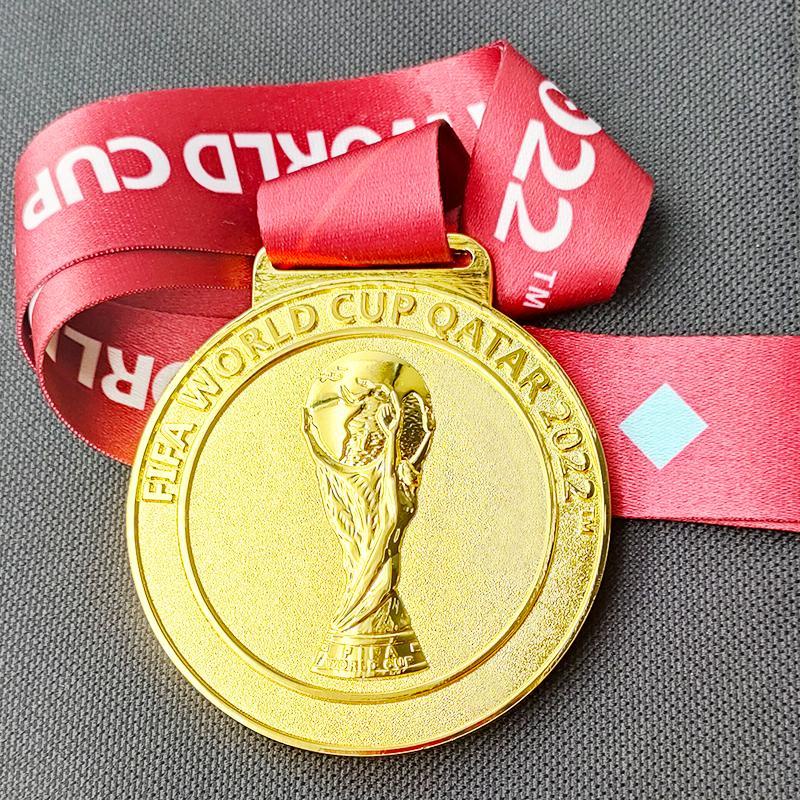 2022 World Cup Medal FIFA Qatar Football League Hercules Cup Messi ...