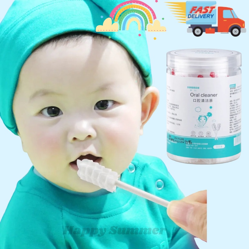 🇸🇬 Baby Disposable Oral Cleaner 30pcs Tongue Cleaner Infant Newborn
