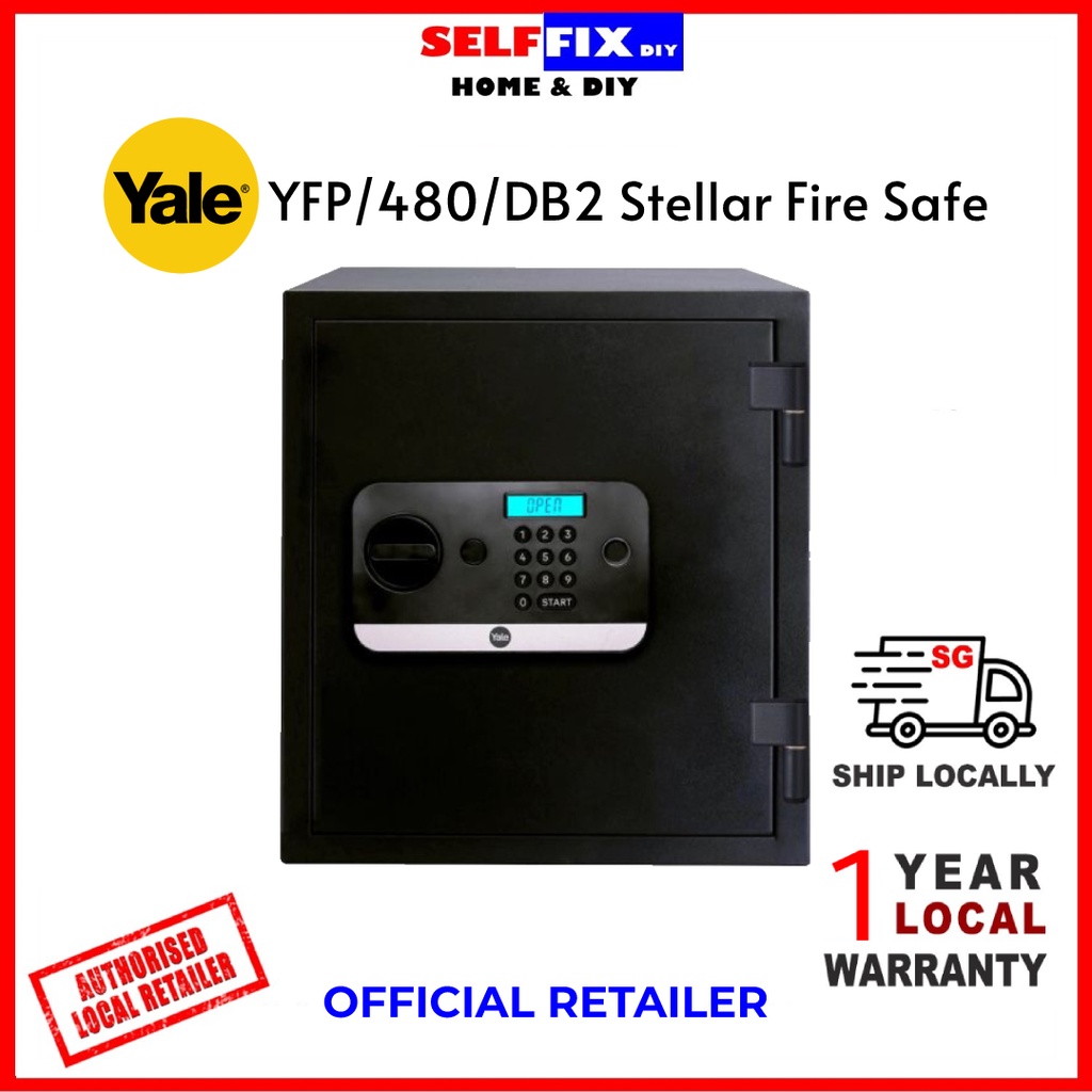 Yale Safe Stellar 480/DB2 Security Fire Safe. 1 Year Local Warranty