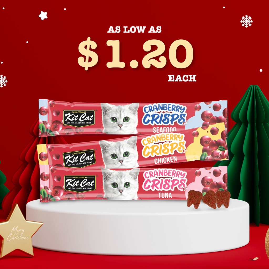 Kit Cat Cranberry Crisps Cat Treats For Cats 20g Shopee Singapore