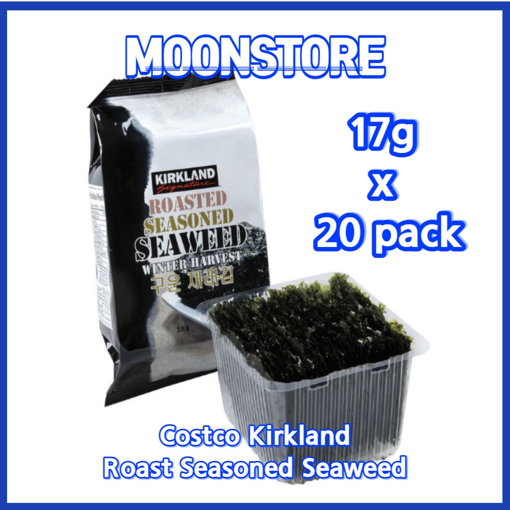 Costco Kitkland Roast Seasoned Seaweed Laver from Korea Shopee Singapore