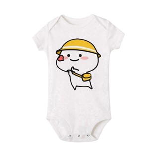 QUBY Theme Baby Cartoon Short Sleeves Baby Onesies QUBY Logo Baby Jumpsuit #7