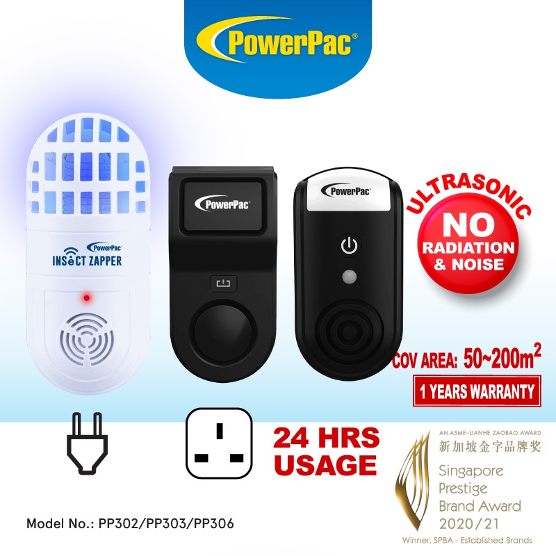 PowerPac Ultrasonic insect Repellent CreepyCrawlies Mosquito Killer