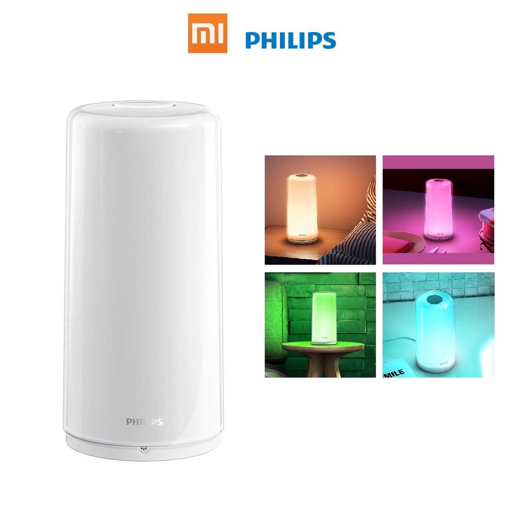 Xiaomi Mijia PHILIPS Zhirui Bedside Lamp Dimmable Table Desk Lamps Portable Atmosphere Lighting