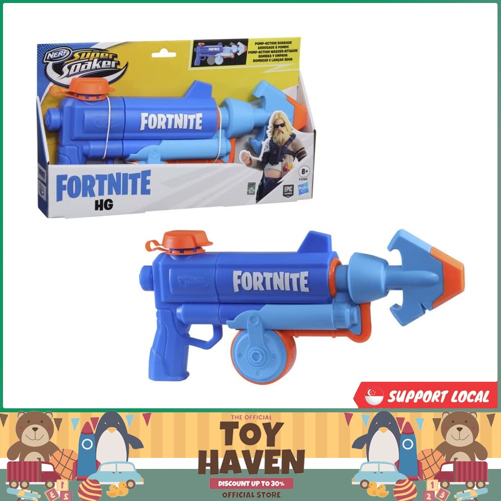 Nerf Super Soaker Fortnite Fishstick – Pistola Ad Acqua In Miniatura, Facile Da Trasportare, Per Battaglie Estive