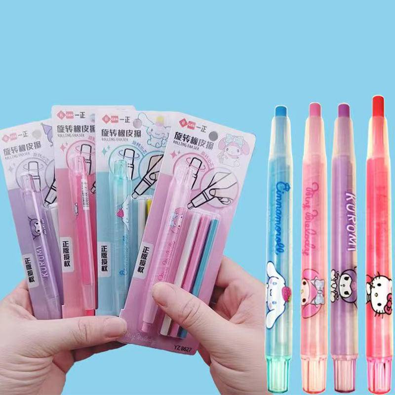 2023 Sanrio cartoon eraser pen shape cute Mymelody Kuromi Cinnamoroll
