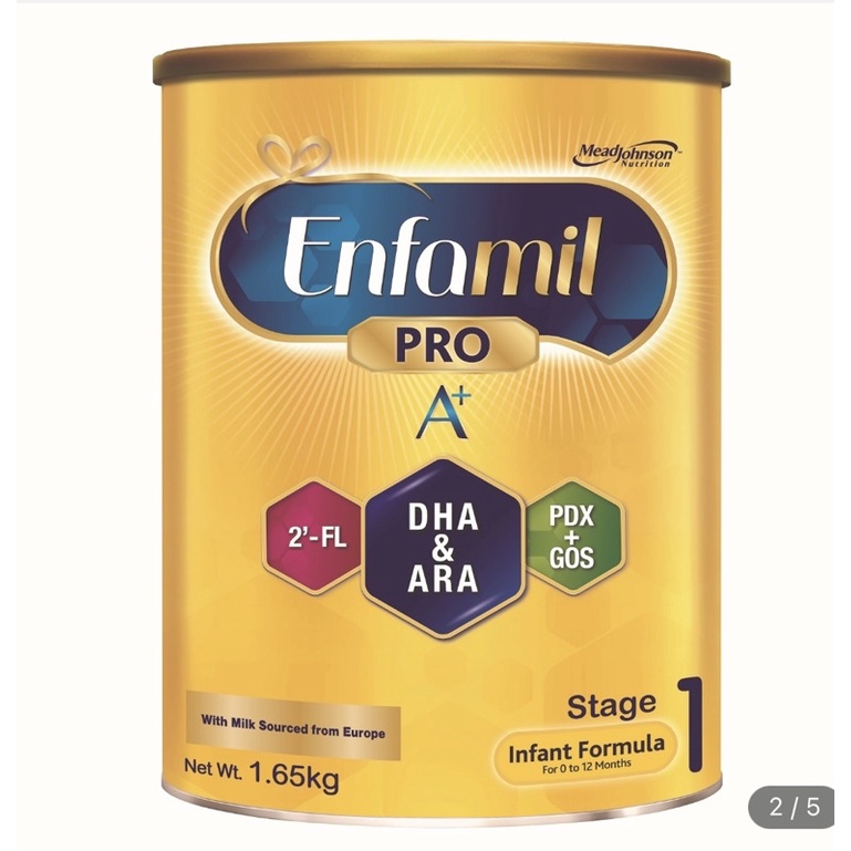Enfamil Pro A+ Stage 1 Infant Formula Baby Milk Powder 360DHA+ (0-12M) 1.65kg