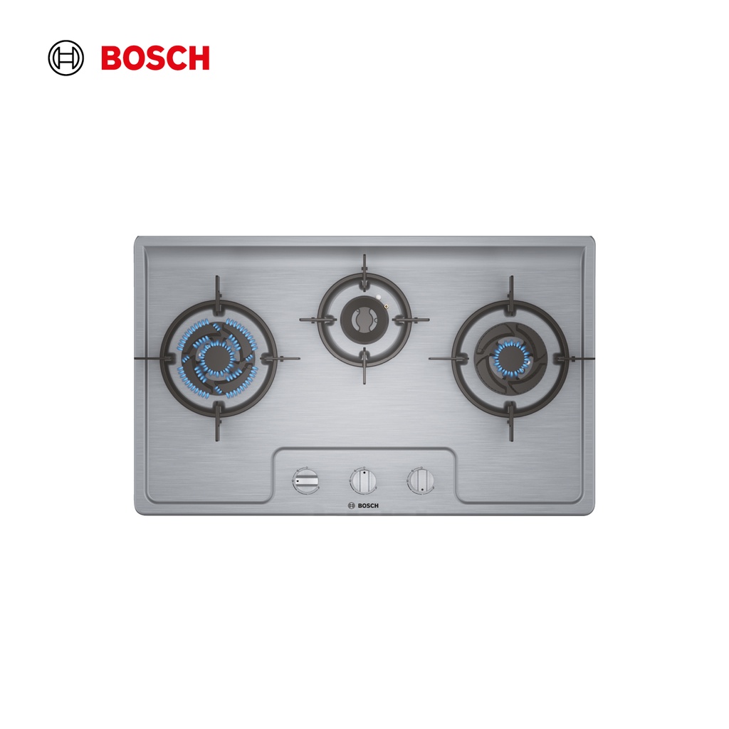 Bosch PMD83D51AX Builtin Stainless Steel Gas Hob 3 Gas Burners LPG gas