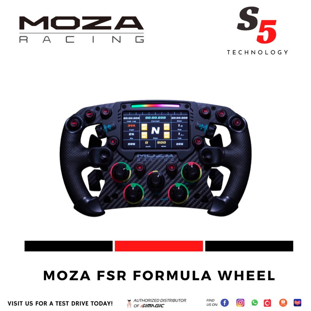 Moza FSR Formula Wheel / Sim race wheel / racing wheel / driving wheel / driving simulation