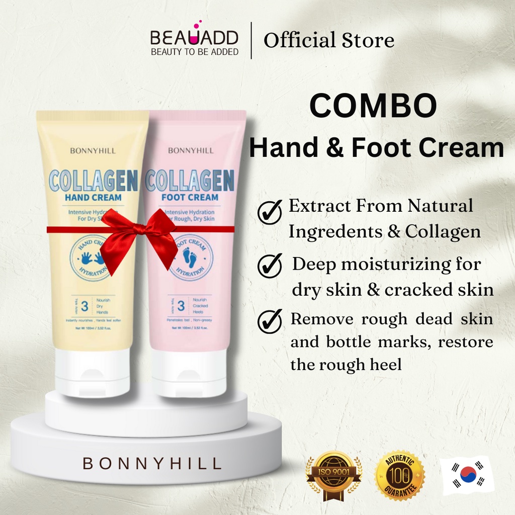 [BONNYHILL] COMBO COLLAGEN HAND & FOOT CREAM 100ML Beauadd Korea
