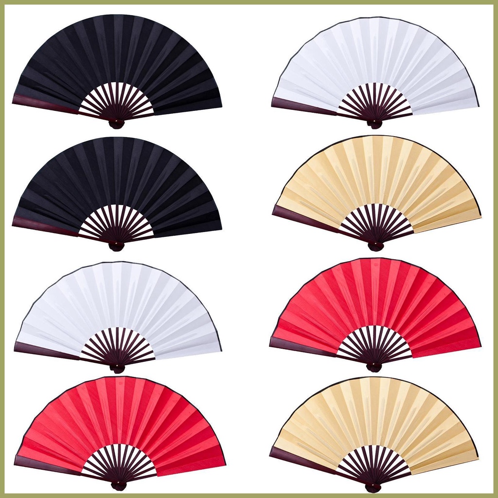 Blank Folding Fan DIY Folding Fans Chinese Folding Fan Decorative
