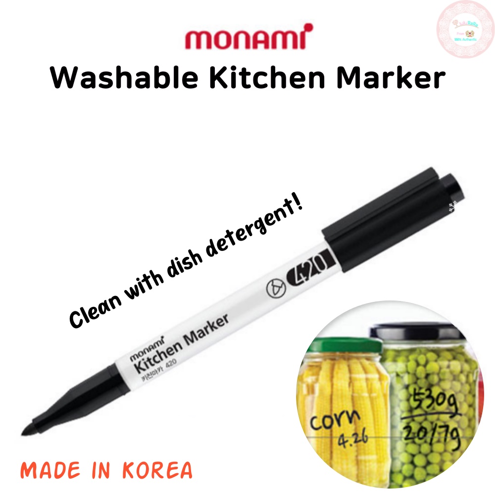 Monami Kitchen Marker Kitchen Sticker Washable Marker Pen