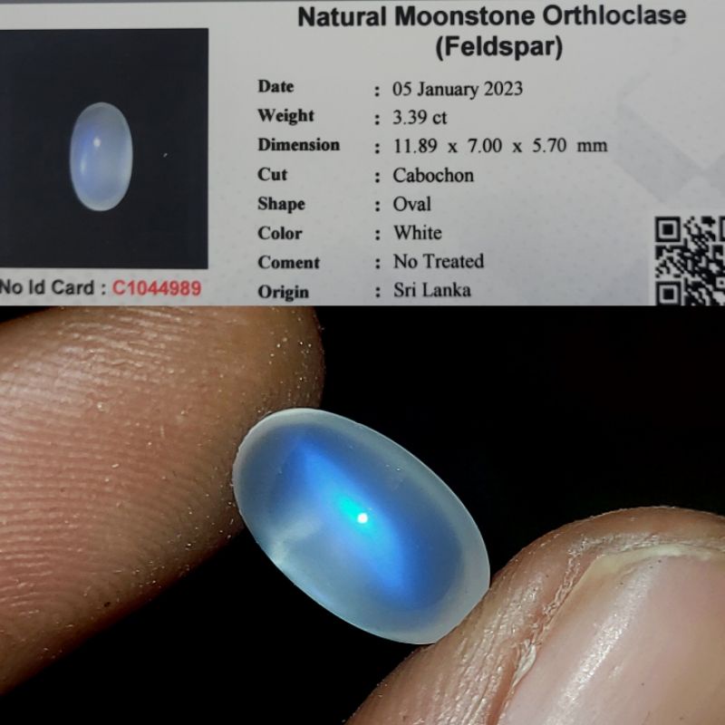 Natural ceylon Moon Moon Sri Lanka moonstone Shopee Singapore