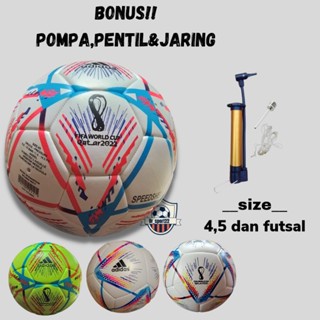 MESIN Soccer Ball size 4,5 & futsal/FIFA WORLD CUP 2022 original Sewing Quality PU Machine Imported Quality