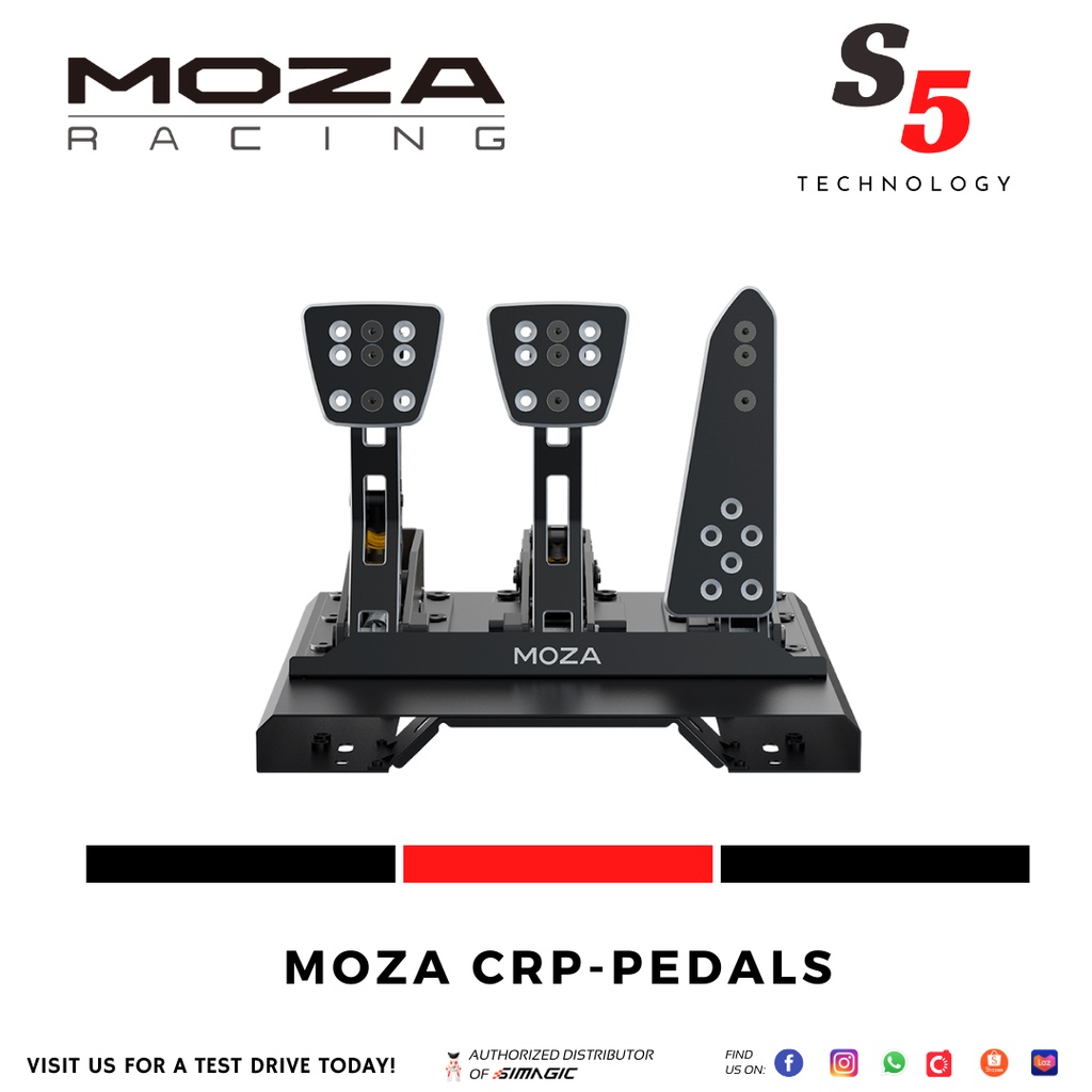 Moza CRP-Pedals / Moza Crp Load Cell Pedals / Sim Racing Pedals ...