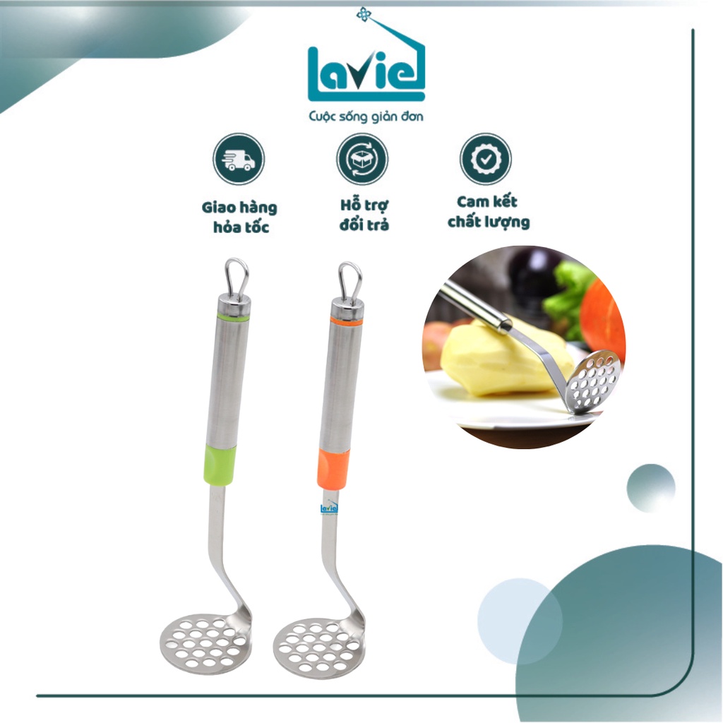 Dụng cụ nghiền khoai tây, củ quả đa năng L inox không gỉ tiện dụng cho nhà bếp