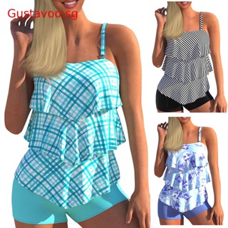 GUS_Women's Bikini Panties Women Swim Suit Cover Up Women's Fashion Split Skirt Bikini With Bra Pad And No Steel Bra