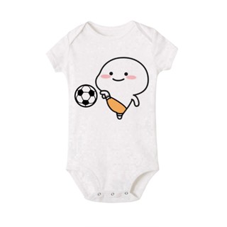 QUBY Theme Baby Cartoon Short Sleeves Baby Onesies QUBY Logo Baby Jumpsuit #5