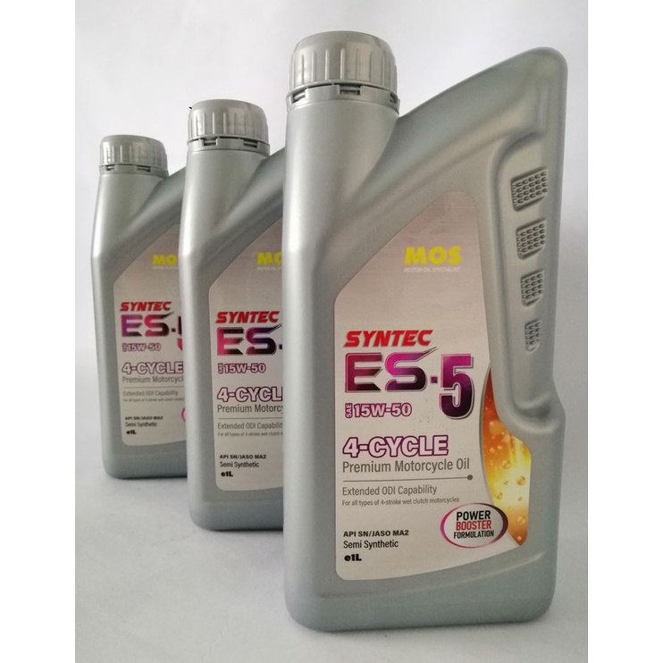 [SG] MOS SYNTEC ES5 SAE 15W50 SemiSynthetic (Power Booster