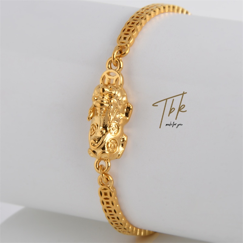 TBK 18K Gold Piyao Bracelet Accessories for Women Hypoallergenic 400b