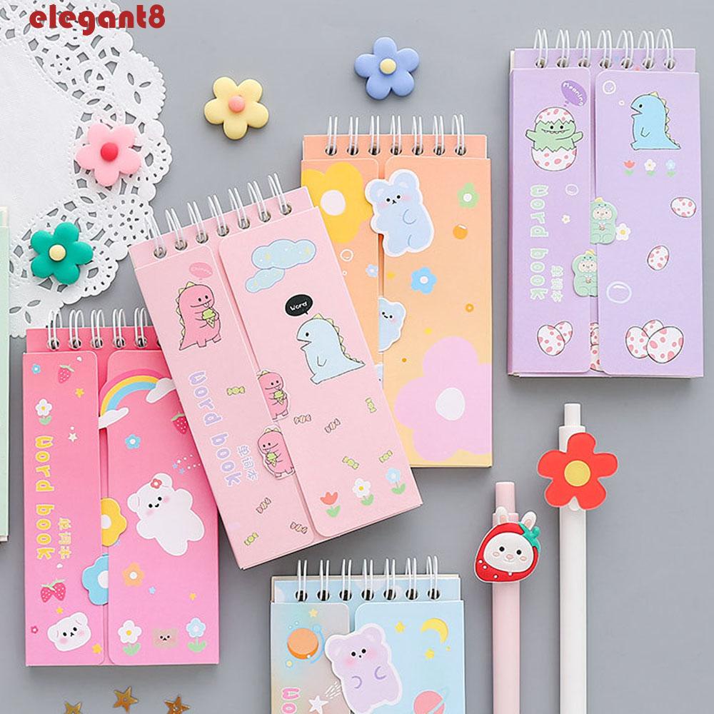 ELEGANT Vocabulary Notebook Students Prizes Kawaii Cute Portable Loose ...