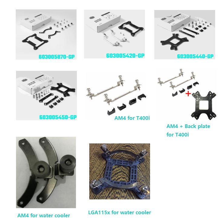 CoolerMaster CPU cooler mounting kit for AM4/LGA1700/LGA115x for CPU ...