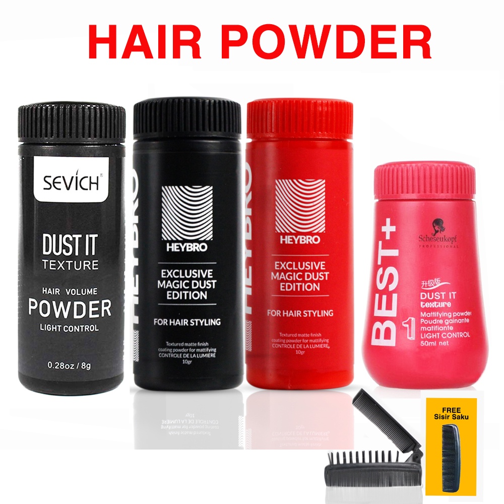 Hair powder Sevich Or Best+Hair powder Heybro Magic powder pomade powder  pomade powder | Shopee Singapore