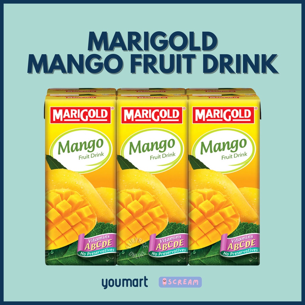 Marigold Mango Fruit Drink (Ready to Drink) 6 packets x 250ml