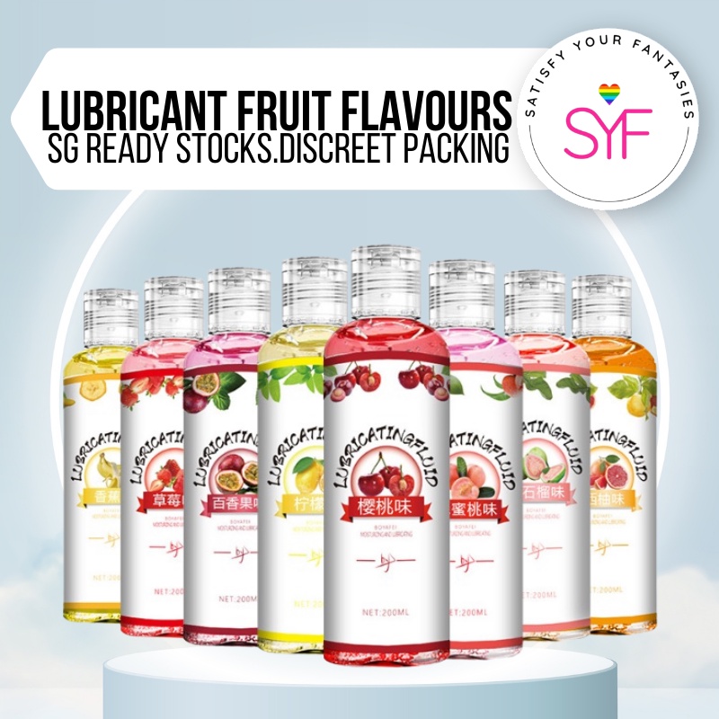 [SG Ready Stock] Lubricant Fruit Flavours 200ML Smooth Wet Safe Edible