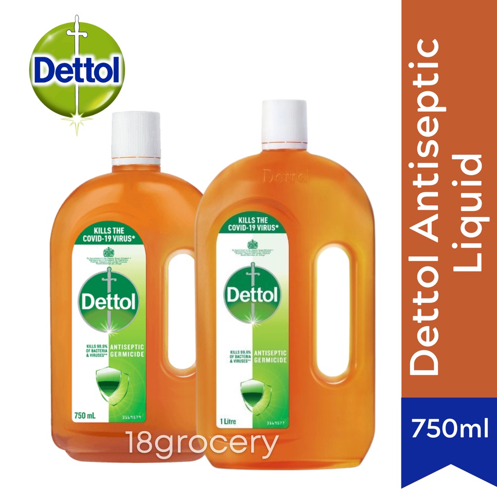 Dettol Antiseptic Liquid Germicide, 750ml1L Protect Against