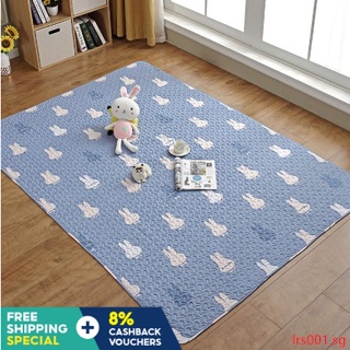 Pure cotton mat - anti slip pet rabbit baby kid play cloth carpet lrs001.sg