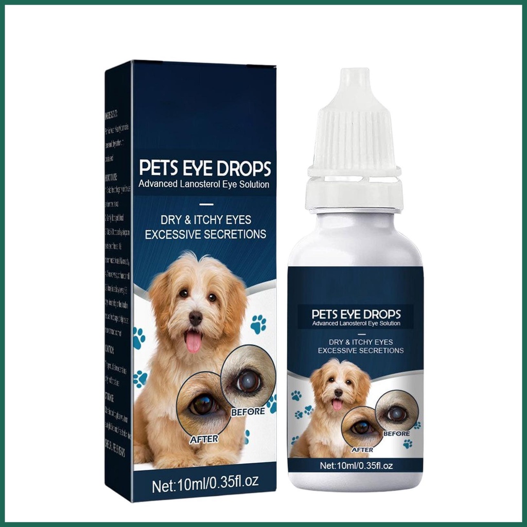 10ml Dog Cataract Eye Drops Pet Eye Drop Water Eye Cleaning Drops Tear ...