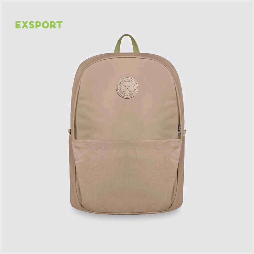 Exsport Tech Slim Laptop Backpack Light Brown Shopee Singapore