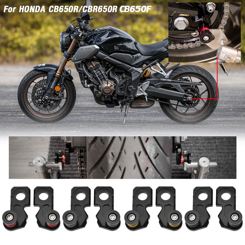Motorcycle Chain Adjustment Block Frame swingarm Spools Sliders For Honda CBR650R CB650R 2019