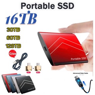 1/2/8/16/30/60/128TB SSD External Solid State Drive Portable Storage USB 3.1 Mobile Hard Drive Disk